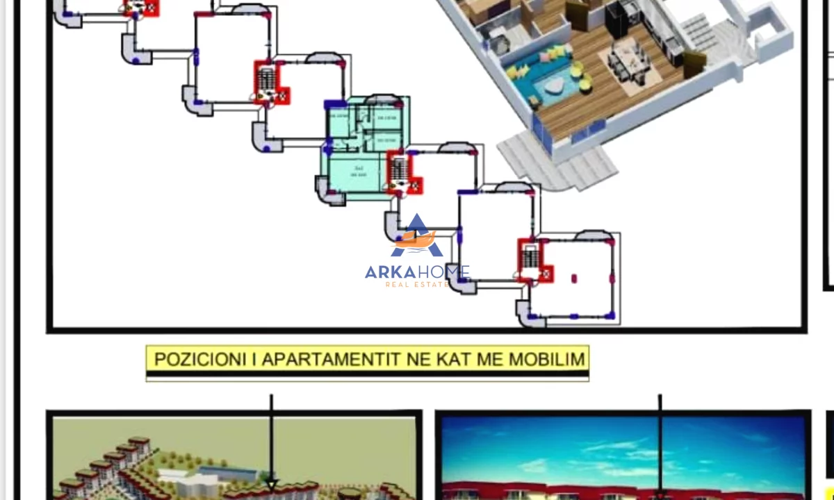 Shtepi ne shitje Apartament ne Tirane, 3+1, Mobilimi Bosh, pa mobiluar, Pagesa 344,000  Euro.