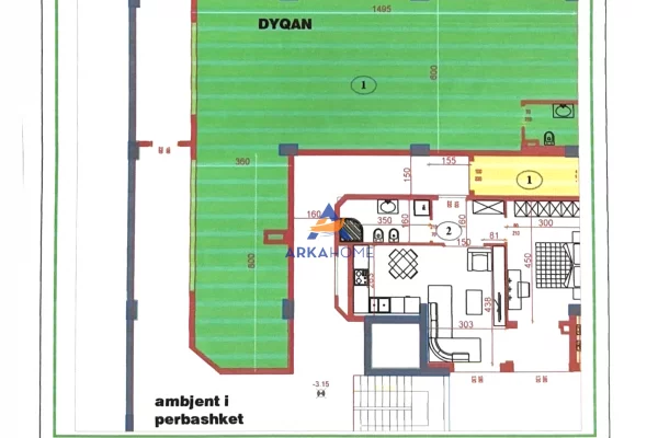 Shtepi ne shitje 1+1 ne Tirane - 158,400 Euro