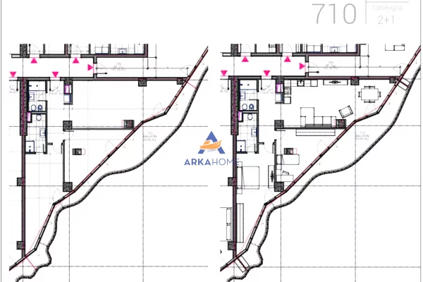 Apartment for sale in Tirana 2+1, Emty