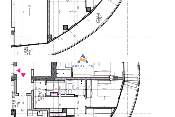 Apartment for sale in Tirana 2+1, Emty