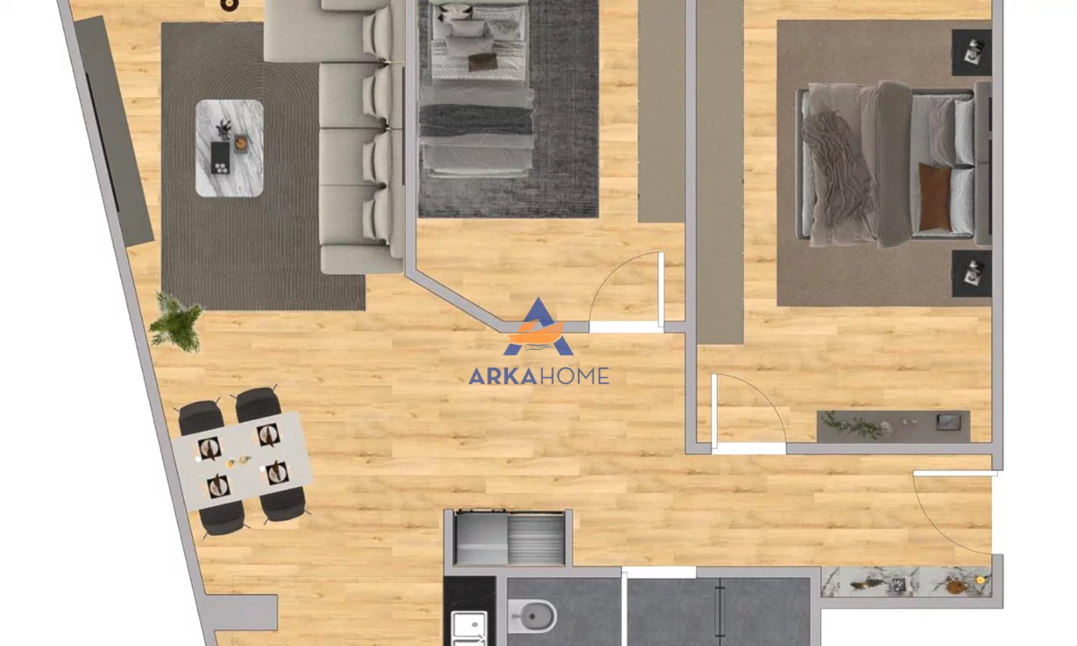 Shtepi ne shitje Apartament ne Tirane, 2+1, Mobilimi Bosh, pa mobiluar, Pagesa 158,100  Euro.