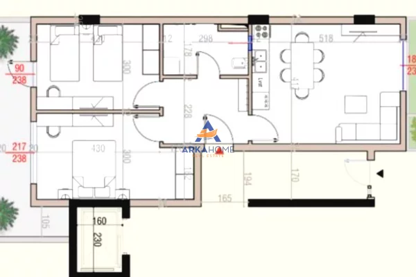 Shtepi ne shitje 2+1 ne Tirane - 190,000 Euro