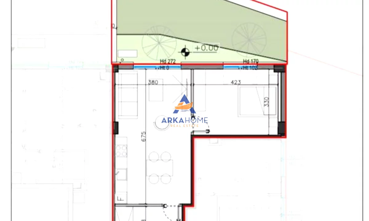 Shtepi ne shitje Apartament ne Vlore, 1+1, Mobilimi Bosh, pa mobiluar, Pagesa 316,239  Euro.