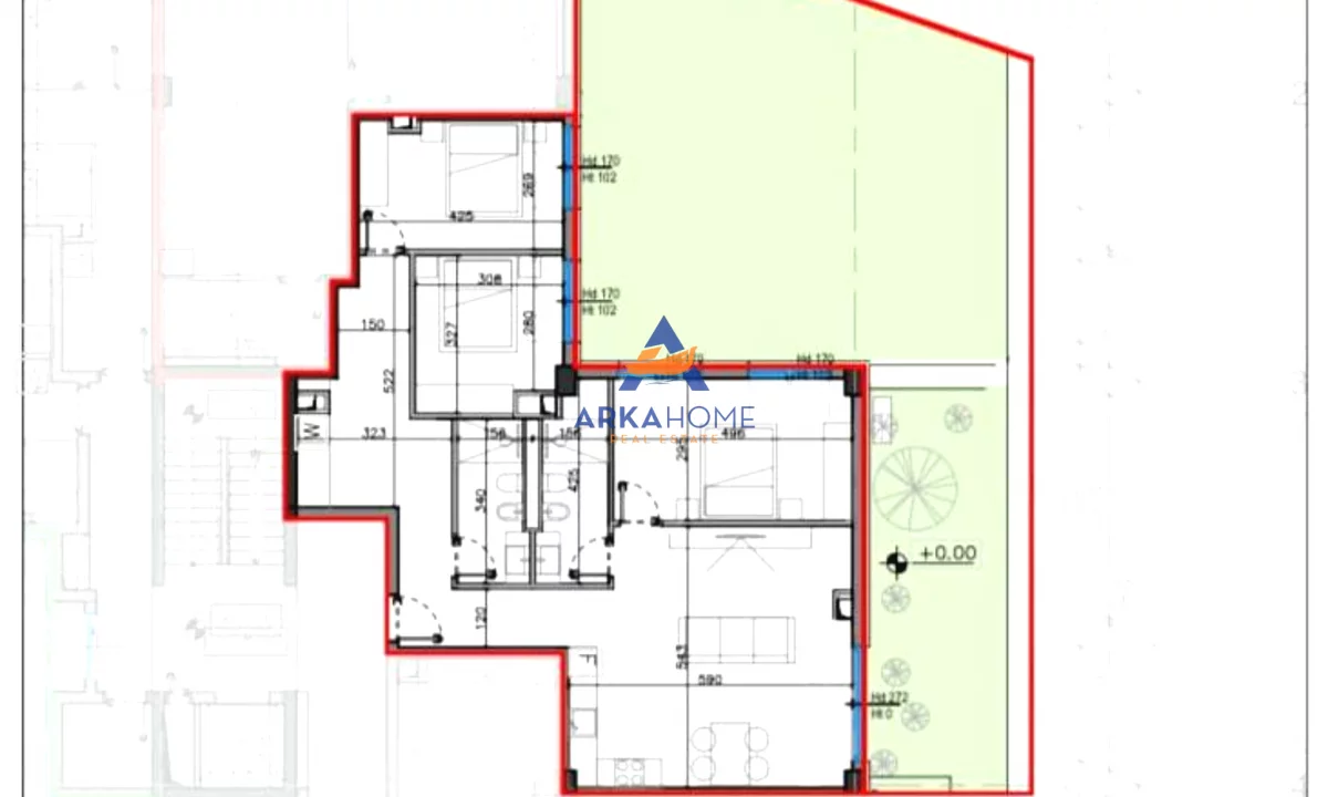 Shtepi ne shitje Apartament ne Vlore, 3+1, Mobilimi Bosh, pa mobiluar, Pagesa 796,329  Euro.