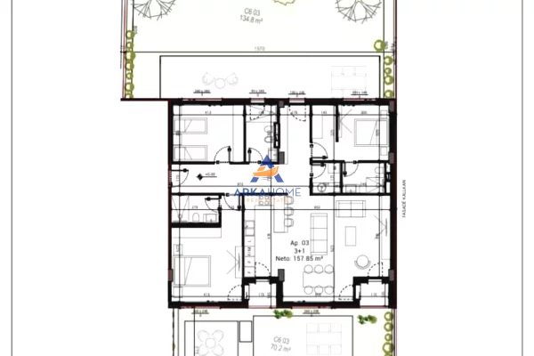 Shtepi ne shitje 3+1 ne Tirane - 444,445 Euro