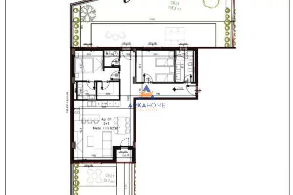 Shtepi ne shitje 2+1 ne Tirane - 321,470 Euro