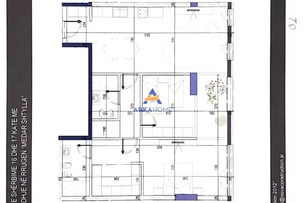 House for Sale 2+1 in Tirana - 363,440 Euro