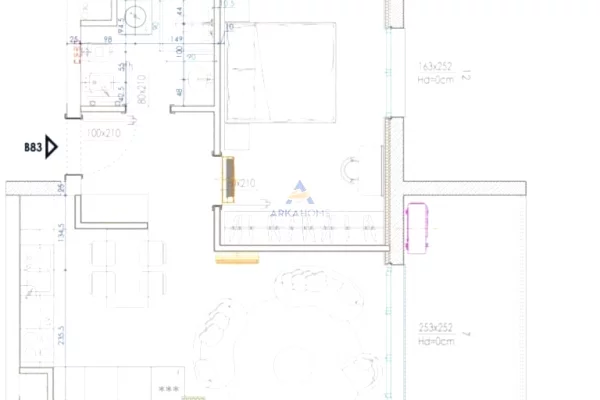 Shtepi ne shitje 1+1 ne Tirane - 195,000 Euro