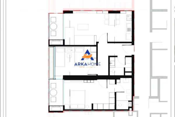 Apartment for sale in Tirana 2+1, Emty