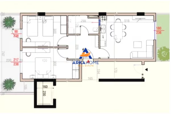 House for Sale 2+1 in Tirana - 186,000 Euro