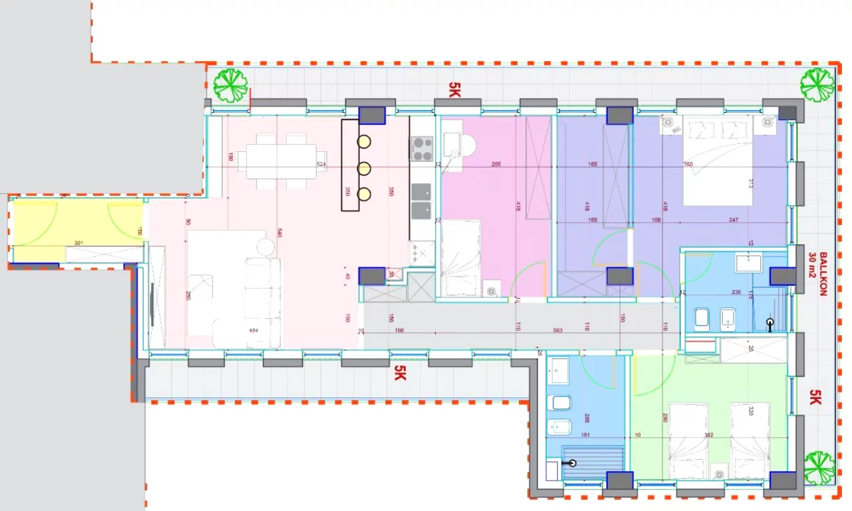 Apartment for sale in Tirana 3+1, Emty
