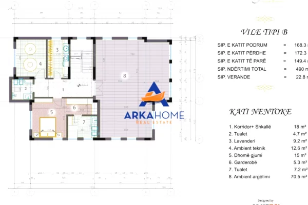Shtepi ne shitje Vila Luksoze ne Tirane, 7+1, Mobilimi Bosh, pa mobiluar, Pagesa 1,600,000  Euro.