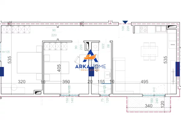 SHITET APARTAMENT 2+1+ BALLKON "RRUGA ILIRIA, KAMEZ" 82.876 EURO