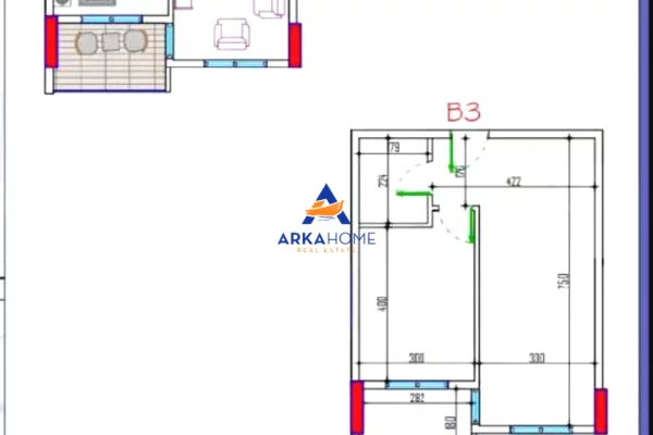 SHITET APARTAMENT 1+1+BALLKON "GOLEM , MALI I ROBIT" 66.000 EURO