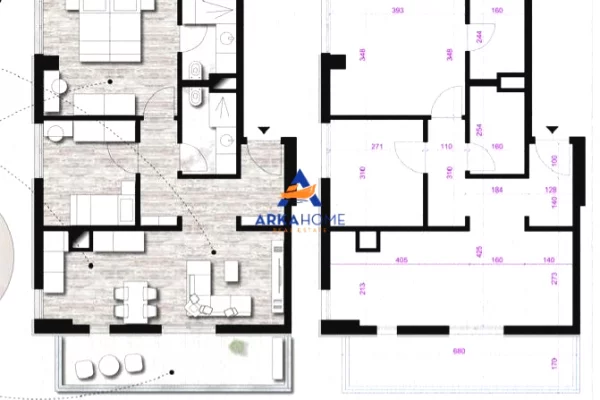 SHITET APARTAMENT 2+1+BALLKON " DON BOSKO" 175.750 EURO