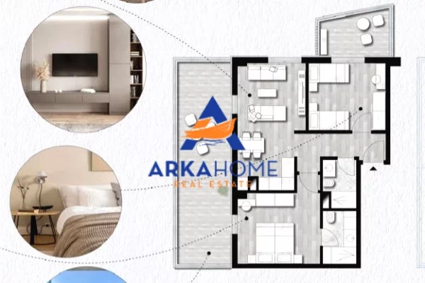 SHITET APARTAMENT 2+1+VERAND "DON BOSKO" 214.985 EURO