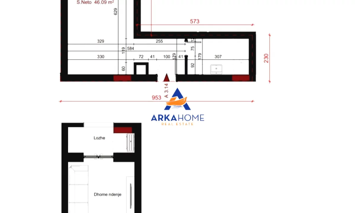 Apartment for sale in Tirana Garsoniere, Emty