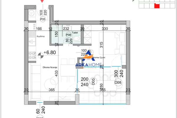 Shtepi ne shitje 1+1 ne Durres - 190,000 Euro