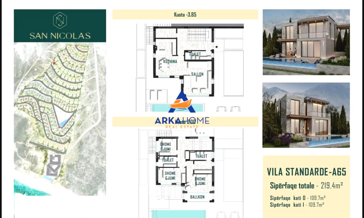 Villa di lusso in vendita a Valona 3+1, Vuoto