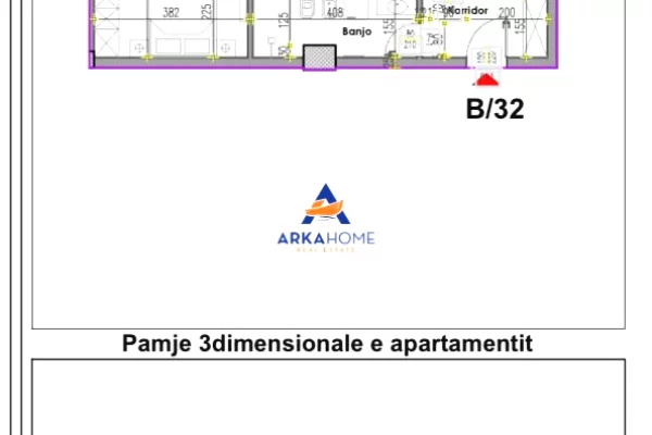 Appartamento in vendita a Tirana 1+1, Vuoto