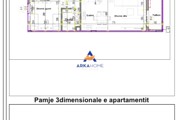 Appartamento in vendita a Tirana 2+1, Vuoto