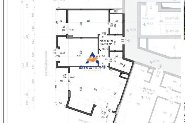 APARTAMENT NË SHITJE – ORGANIZIM FUNKSIONAL " MEIS GARDEN REZIDENC " 202620 EURO