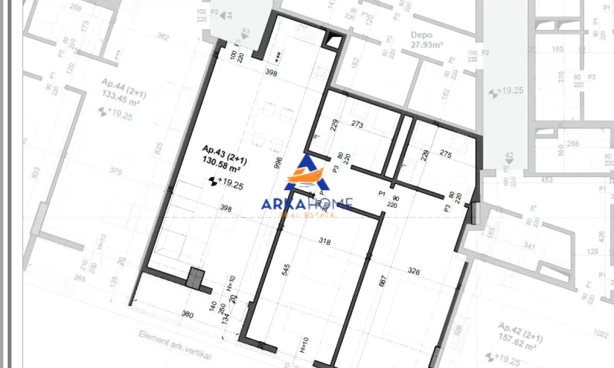 Apartment for sale in Tirana 2+1, Emty