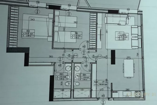Jepet me qira 2+1+2 te Altana, Kompleksi Dinamo per zyre! - 2,000 Euro /Muaj