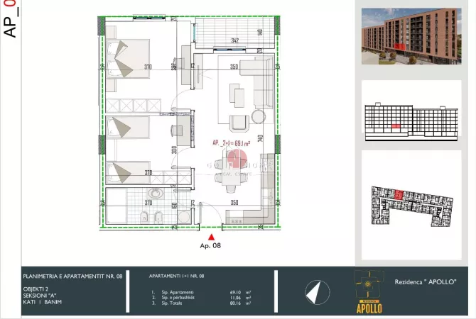 Shtepi ne shitje Apartament ne Tirane, 3+1, Mobilimi Bosh, pa mobiluar, Pagesa 83,300  Euro.