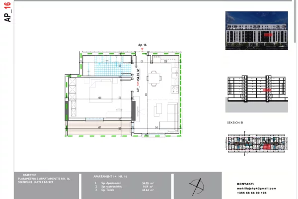 Shtepi ne shitje 1+1 ne Tirane - 57,000 Euro