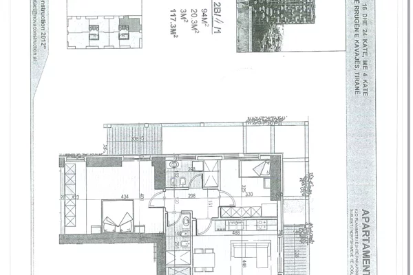 House for Rent 2+1 in Tirana - 1,400 Euro