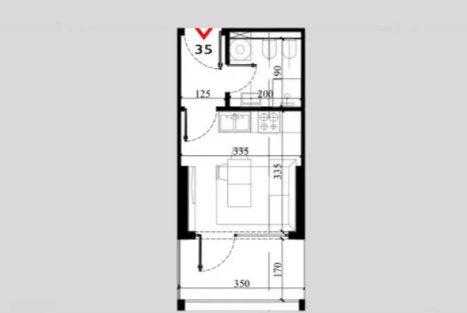 House for Sale Garsoniere in Lezha - 46,500 Euro