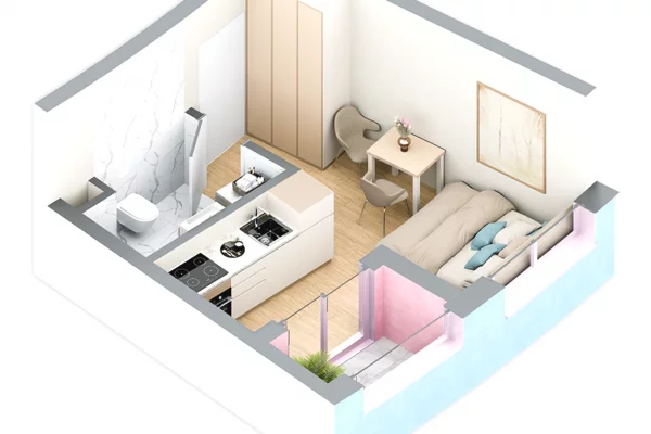 Shtepi ne shitje Garsoniere ne Tirane - 56,000 Euro