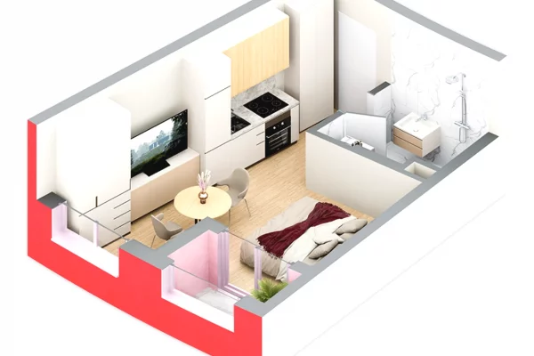 Shtepi ne shitje Garsoniere ne Tirane - 68,000 Euro