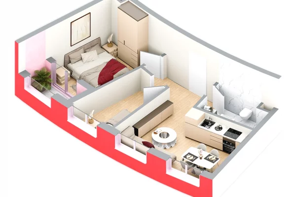 House for Sale 2+1 in Tirana - 110,000 Euro