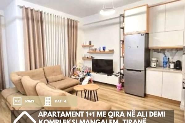 Shtepi me qera 1+1 ne Tirane - 450 Euro