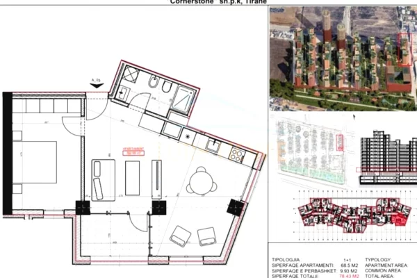 House for Sale 1+1 in Tirana - 96,005 Euro