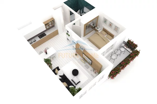 Shtepi ne shitje 1+1 ne Tirane - 140,000 Euro