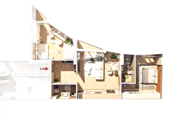 Shtepi ne shitje 2+1 ne Tirane - 197,000 Euro