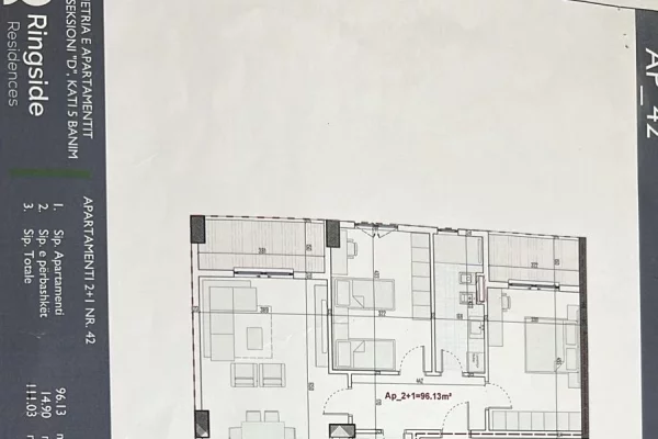 House for Sale 2+1 in Tirana - 110,900 Euro