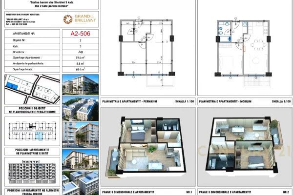 Apartment for sale in Durres 1+1, Furnished