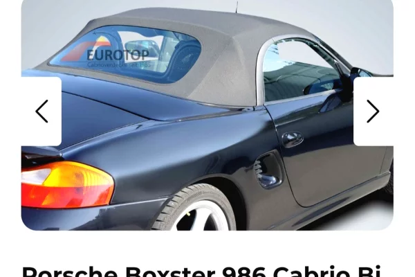 Mbulese kabrioleti (cerade) per  Porsche Boxster