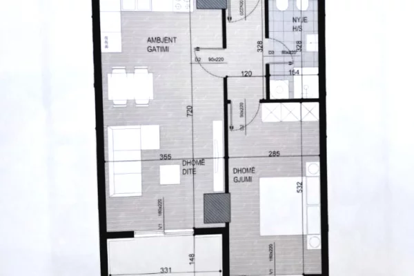 Shtepi ne shitje 1+1 ne Tirane - 108,500 Euro