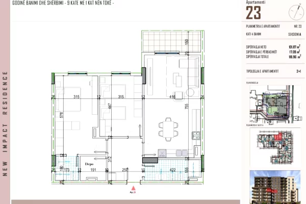 Shtepi ne shitje 2+1 ne Tirane - 101,200 Euro