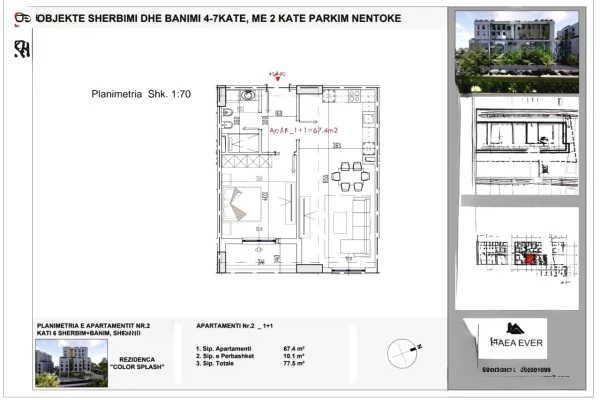 House for Sale 1+1 in Tirana - 85,250 Euro