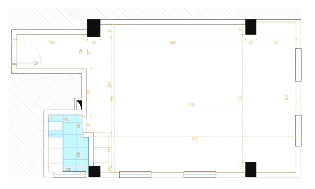 Apartment for rent in Tirana 1+1, In Part