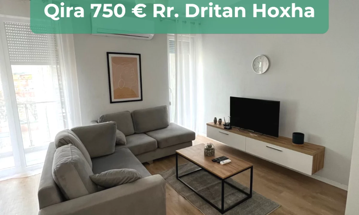 Shtepi me qera Apartament ne Tirane, 2+1, Mobilimi E mobiluar, Pagesa 750  Euro.