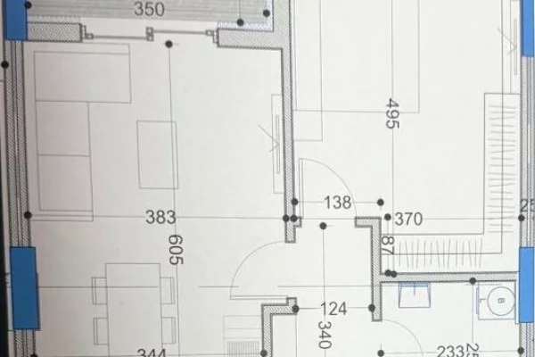 Shtepi ne shitje Apartament ne Tirane, 1+1, Mobilimi Bosh, pa mobiluar, Pagesa 81,510  Euro.