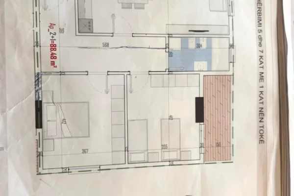 Apartment for sale in Tirana 2+1, Emty