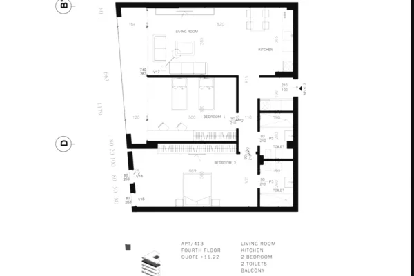 Shtepi ne shitje Apartament ne Tirane, 2+1, Mobilimi Bosh, pa mobiluar, Pagesa 238,000  Euro.